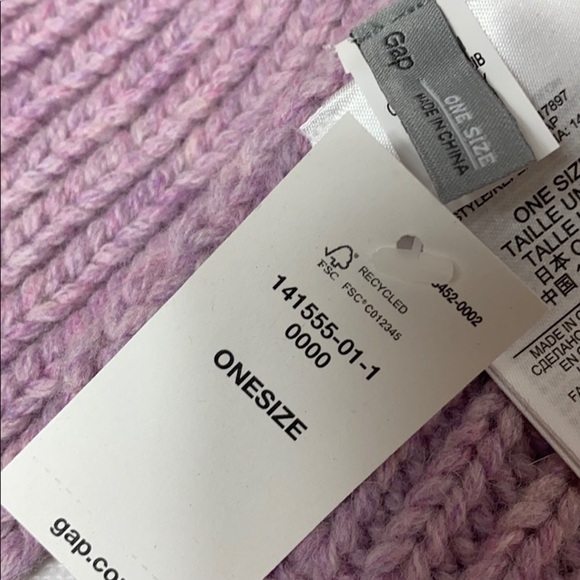 GAP colorblock gray and lavender scarf - Picture 4 of 4